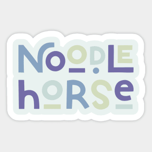 noodle horse Sticker